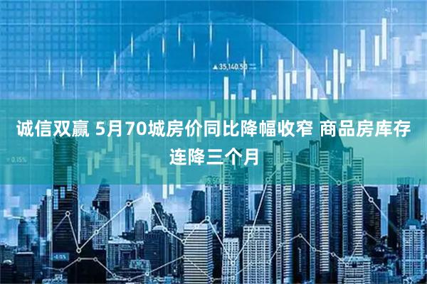 诚信双赢 5月70城房价同比降幅收窄 商品房库存连降三个月